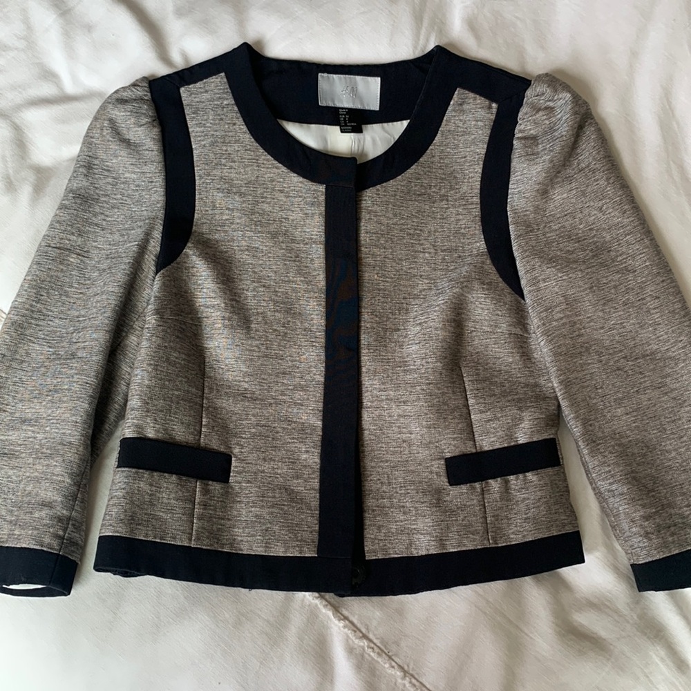 Classic Black & Grey Blazer